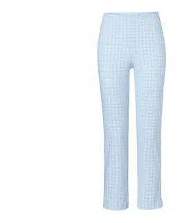 Pants Sedemosminové elastické nohavice, svetlomodro-biele