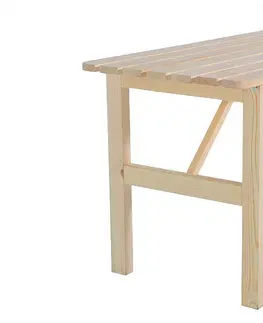 Stolčeky DEOKORK Masívny drevený záhradný stôl z borovice drevo 22 mm