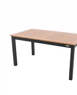 Záhradný a campingový nábytok Rozkladací hliníkový stôl Expert Wood