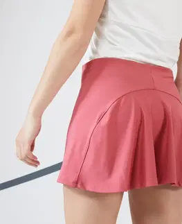 stolný tenis Dámska tenisová sukňa Dry Essentiel 100 ružová