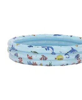 Detské bazéniky KONDELA Lome detský nafukovací bazén modrá