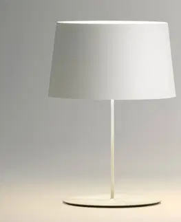 Stolové lampy Vibia Vibia Warm 4901 stolná lampa, Ø 42 cm, biela