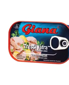 Ryby Giana Tresčia pečeň vo vlastnom oleji 12 x 115 g