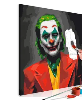 Maľovanie podľa čísiel Obraz maľovanie podľa čísiel farebný Joker - Joker