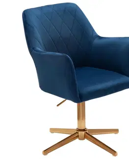 Stoličky Otočná Stolička Modrá