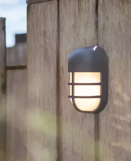 Vonkajšie nástenné svietidlá LUTEC LED vonkajšia nástenná lampa Bullo, antracit