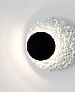 Nástenné svietidlá Holländer Nástenné LED svietidlo Infinity v striebre Ø 26 cm