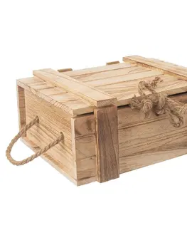 Úložné boxy Orion Drevená darčeková truhla, 36 x 26 x 16 cm