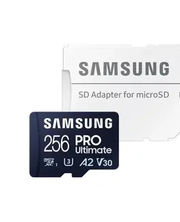 Pamäťové karty Samsung PRO Ultimate Micro SDXC 256 GB, SD adaptér