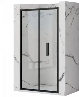 Sprchovacie dvere; priečky Sprchové dvere Rapid Fold 100x195 black Rea K6418