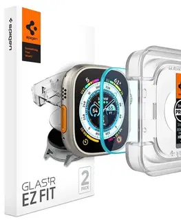 Ochranné fólie pre mobilné telefóny Ochranné sklo Spigen EZ Fit pre Apple Watch Ultra 2, Ultra 49 mm, 2 kusy AGL05556