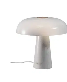 Stolové lampy DFTP by Nordlux Stolová lampa Glossy, biela/opálová biela