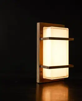 Vonkajšie nástenné svietidlá Moretti Luce Nástenné svetlo Ice Cubic 3415 mosadz starožitná