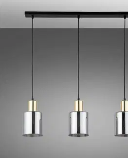 Moderné lampy do obývačky Luster Sierra Gold/Grafit 6662 LW3
