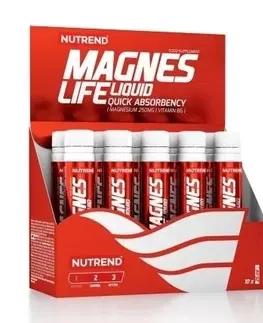 Stimulanty a energizéry MagnesLife Liquid - Nutrend 10 x 25 ml. Cherry