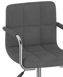 Kancelárske stoličky Otočná stolička kov / zamat Dekorhome Horčicová