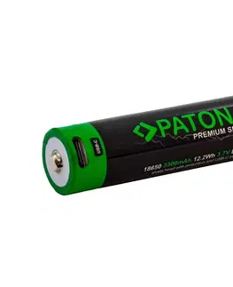 Predlžovacie káble PATONA PATONA - Aku 18650 Li-lon 3350mAh PREMIUM 3,7V s USB-C nabíjaním 