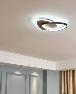 Nástenné svietidlá Eco-Light LED nástenné svietidlo Ovest, svetlé drevo, dĺžka 45 cm, drevo, CCT