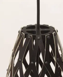 Závesné svietidlá david trubridge david trubridge Hinaki závesná lampa 50 cm čierna