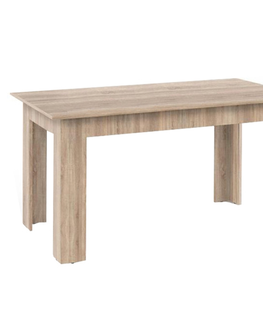 Jedálenské stoly KONDELA General New jedálenský stôl 140x80 cm dub sonoma