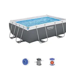 Bazény rámové Obdĺžnikový bazén s rámom a filtráciou 2,82 x 1,96x 0,84 m 56629