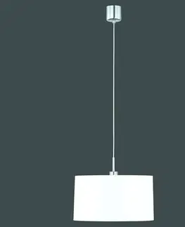 Závesné svietidlá Hufnagel Závesná lampa Loop s bielym chincovým tienidlom