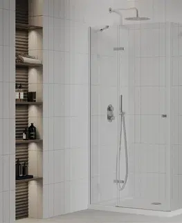 Vane MEXEN/S - Roma sprchovací kút 120x70 cm, kyvné, číre sklo, chróm + vanička 854-120-070-01-00-4010