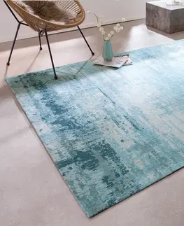 Koberce LuxD Dizajnový koberec Rowan 240 x 160 cm tyrkysovo-béžový