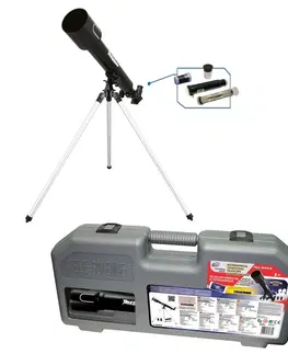Hračky prístroje a vedecké prístroje WIKY - Teleskop 375x/50 mm kovový v kufríku