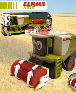 Hračky - dopravné stroje a traktory HAPPY PEOPLE - Kombajn S Prívesom Happy People L & S Claaction Series Kids Lexion 780