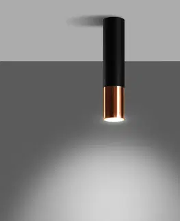 Bodové svetlá Euluna Euluna Thalassa downlight 1-pl čierna/medená 29 cm