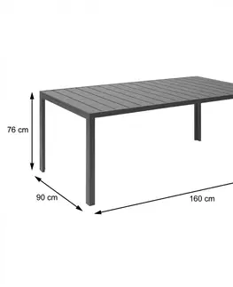 Záhradné stoly Záhradný stôl F90 Hnedá