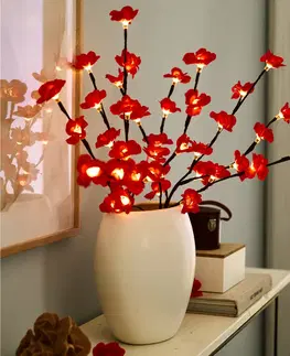 Drobné dekorácie a doplnky LED vetvička "Kvety"