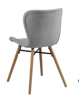 Stoličky - moderné Dkton 23370 Moderná jedálenská stolička Alejo, svetlosivá