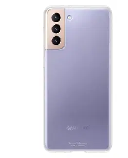 Puzdrá na mobilné telefóny Zadný kryt Clear Cover pre Samsung Galaxy S21 Plus - G996B, transparentná (EF-QG996T) EF-QG996TTEGWW