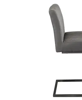 Barové stoličky LuxD Dizajnová barová stolička Boss II antik sivá