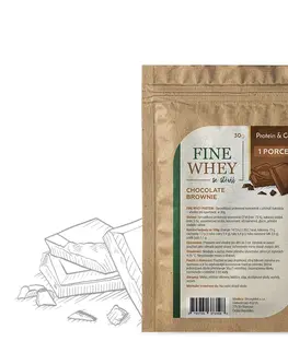 Športová výživa Protein & Co. FINE WHEY – prírodný proteín sladený stéviou 30 g Zvoľ príchuť: Chocolate brownie