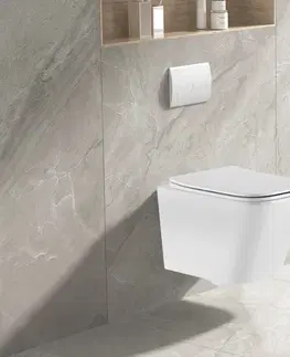 Záchody DEANTE Podstavný rám, pre závesné WC misy bez tlačidla + WC INVENA PAROS  + SEDADLO CST_WC01 X RO1