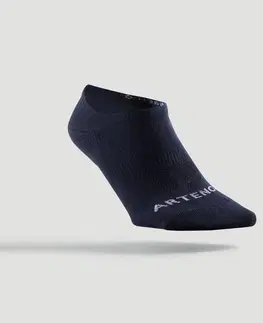 bedminton Športové ponožky RS160 nízke 3 páry sivé, biele, tmavomodré