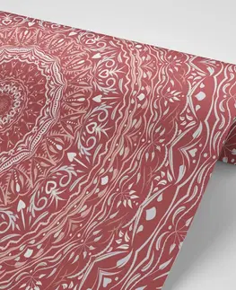 Samolepiace tapety Samolepiaca tapeta Mandala vo vintage štýle v ružovom odtieni