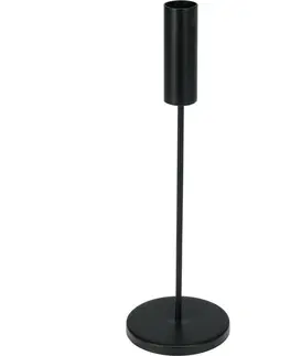 Svietniky Kovový svietnik Minimalist čierna, 8 x 25,5 cm