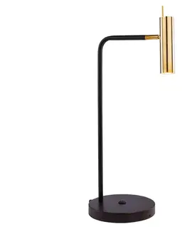 Lampy -  8909 - Stolná lampa AMOS 1xGU10/15W/230V čierna 