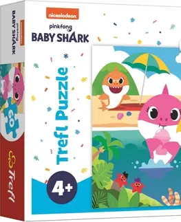 Hračky puzzle TREFL - Puzzle Baby Shark s rodinou na dovolenke 60 dielikov