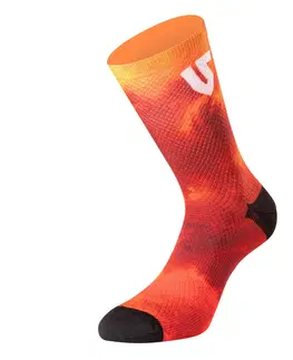 Pánske ponožky Ponožky Undershield Tye Dye červená 37/41