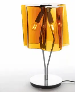 Lampy na nočný stolík Artemide Stolná lampa Artemide Logico 64 cm tabak/chróm