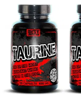 Taurín 1+1 Zadarmo: Taurine od Best Nutrition 120 kaps. +  120 kaps.