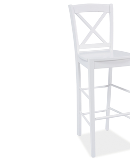 Barové stoličky KD-964 barová stolička, biela