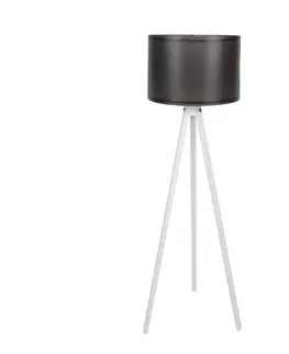 Lampy  Stojacia lampa AYD 1xE27/60W/230V čierna/biela 