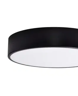 Svietidlá  Kúpeľňové stropné svietidlo CLEO 3xE27/24W/230V pr. 40 cm čierna IP54 