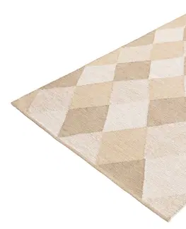 Koberce LuxD Dizajnový koberec Sadiya 230 x 160 cm béžovo-hnedý - bavlna